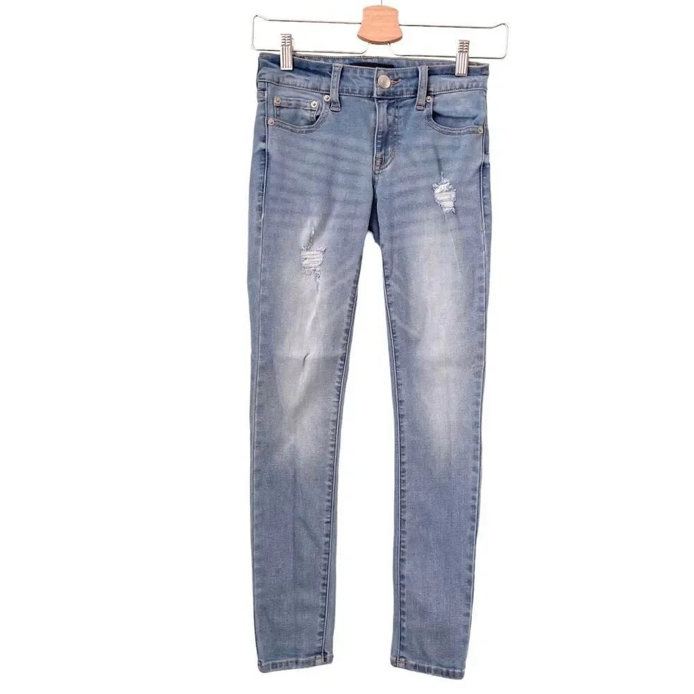 Aeropostale Low Rise Distressed Jegging in Size 0